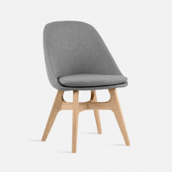 Willow dining chair, Ash, with beige color [Displayx2]